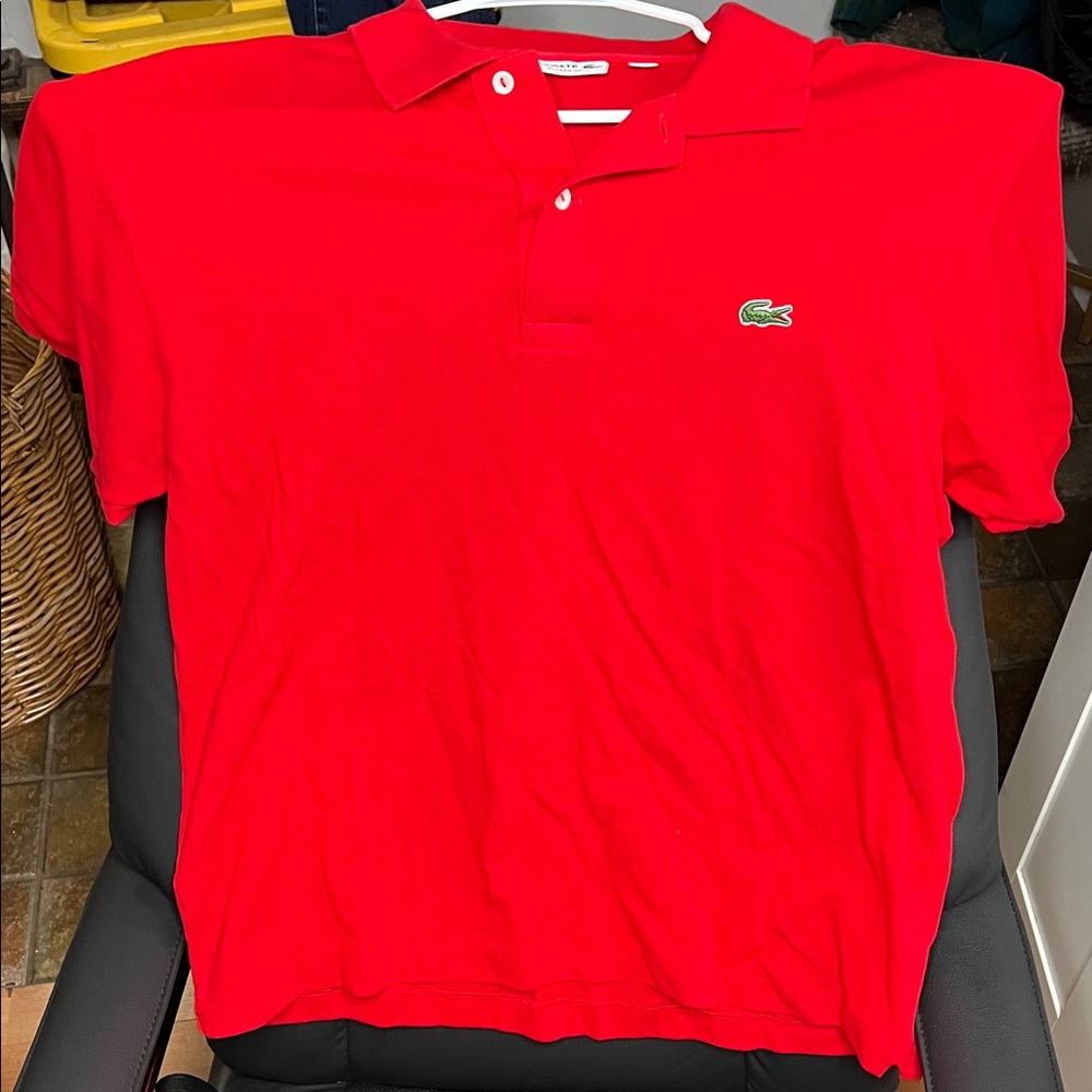 Izod Lacoste Classic Red Polo Shirt for Men